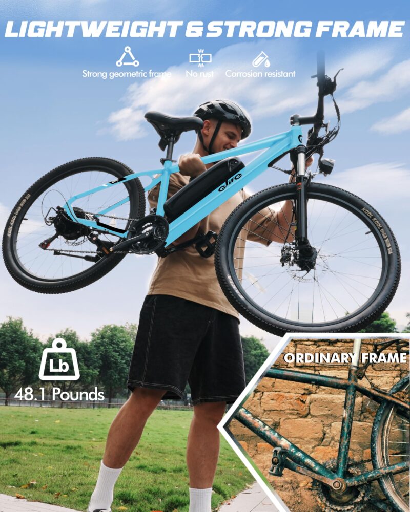 Racer Electric Bike for Adults - 21-Speed Mountain Lightweight Ebike with Peak 750W 22MPH Brushless Motor, 375Wh Removable Battery, 26X2.1 Tire Step Over E-MTB, Up to 40 Miles - Image 30