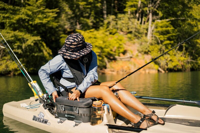 Perception Outlaw 11.5 Sit-On-Top Fishing Kayak – Fold-Away Frame Seat, 4 Rod Holders & Integrated Tackle Trays (11′ 6″, Moss Camo) - Image 18