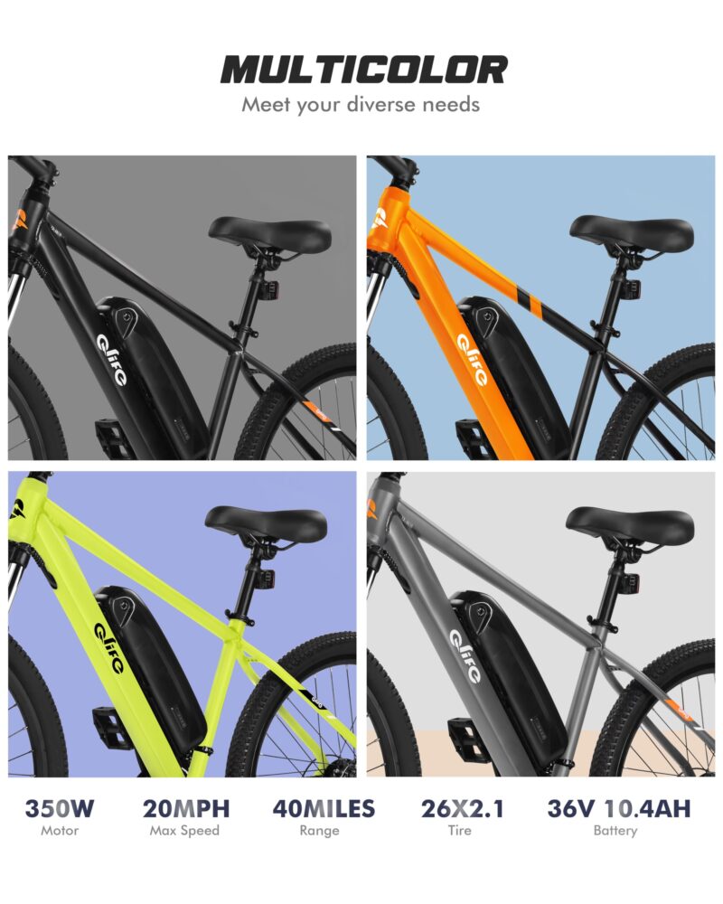 Racer Electric Bike for Adults - 21-Speed Mountain Lightweight Ebike with Peak 750W 22MPH Brushless Motor, 375Wh Removable Battery, 26X2.1 Tire Step Over E-MTB, Up to 40 Miles - Image 87