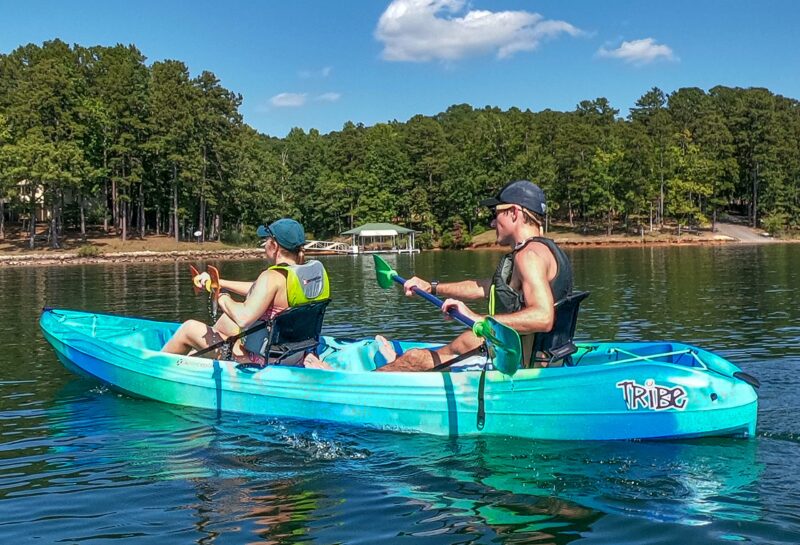 Perception Tribe 13.5 Sit on Top Tandem Kayak for All-Around Fun Large Rear Storage with Tie Downs - Image 19